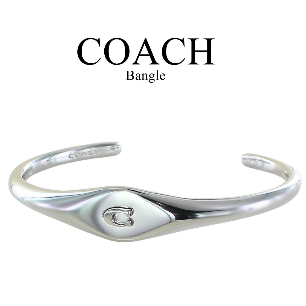 コーチ バングル レディース シルバー Cロゴ メタル ブレスレット COACH ブランド アクセサリー シンプル 上品 おしゃれ 彼女 女性 ギフト 誕生日 記念日 クリスマス プレゼント ランキン
