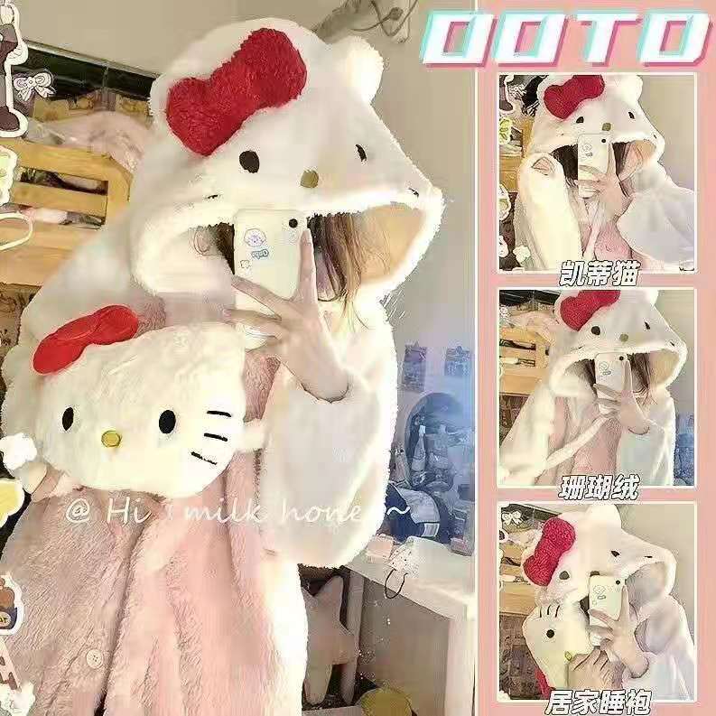 Qoo10] モコモコパジャマ ハローキティ パジャマ : 下着・レッグ