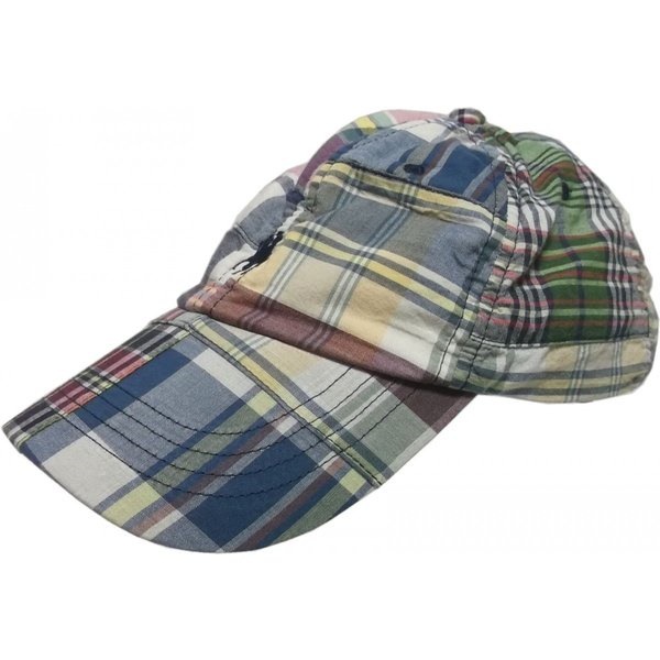 ワンポイント キャップ 帽子 パッチワーク 浅め PR4-116