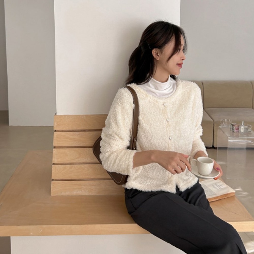 (JSTYLEのイーブレット) イーブレットルビエルコットンカーディガン Jスタイル