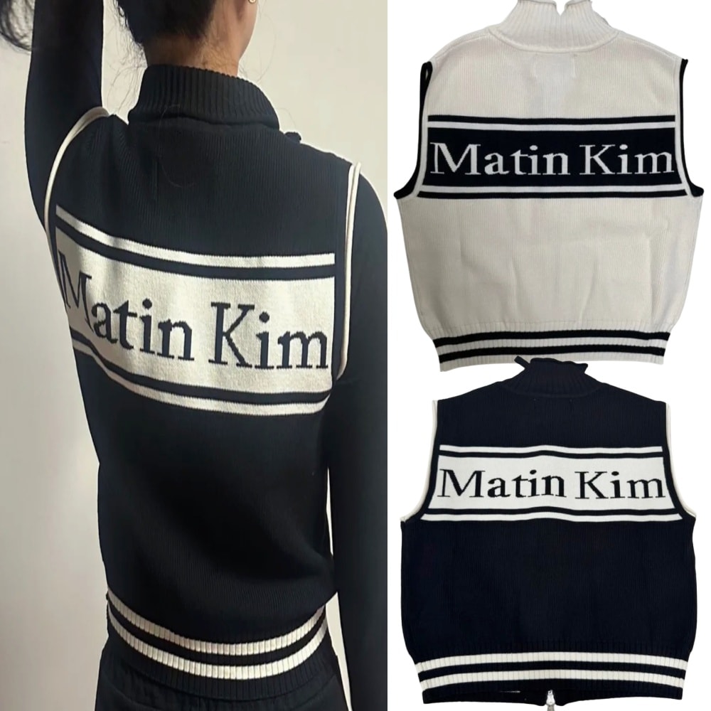 MATIN SPELL POINT STRIPE KNIT VEST ユニセックス [公式正規品]