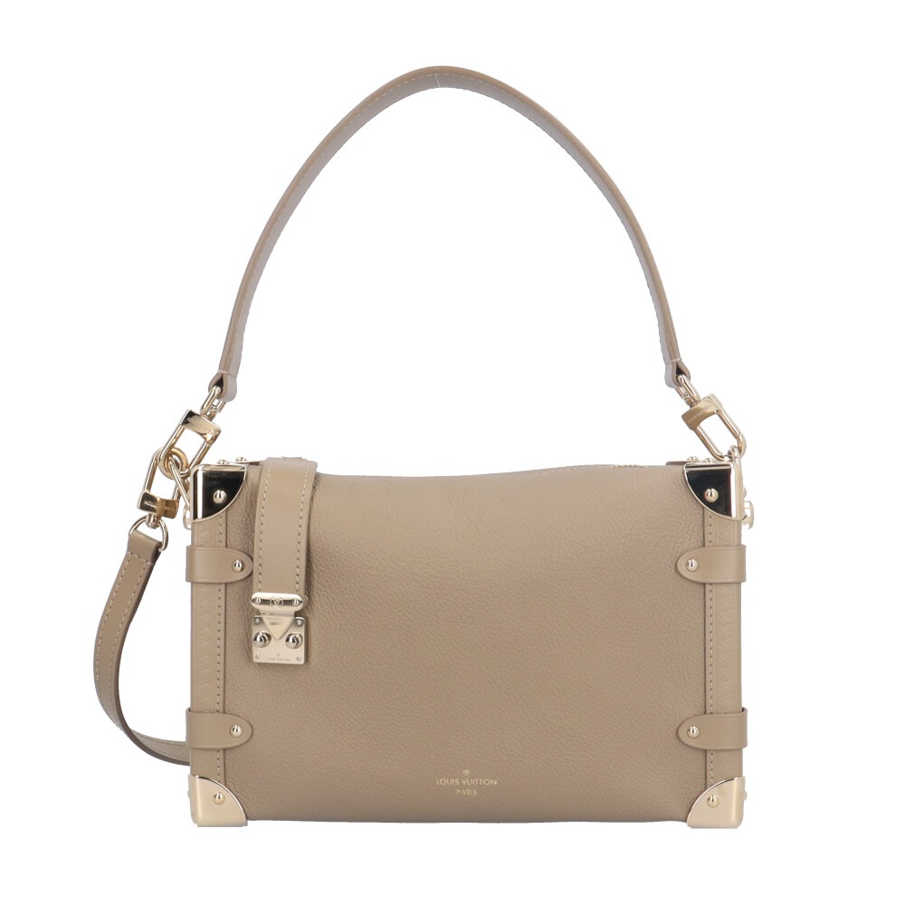 ルイヴィトン サイドトランクMM ショルダーバッグ レザー M25072 ベージュ LOUIS VUITTON 中古 美品