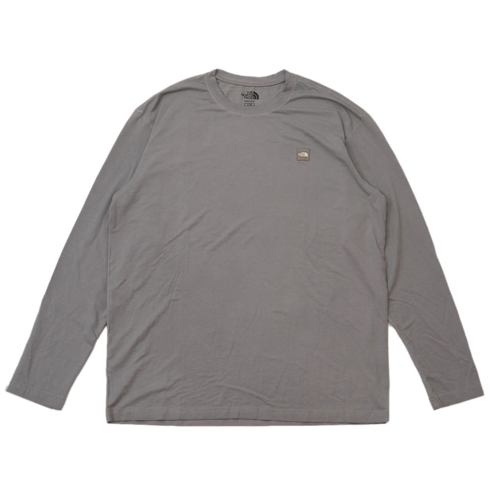 【数量限定特別価格】 ザノースフェイス ホワイトレーベル THE NORTH FACE WHITE LABEL BT7TN01J MINI LOGO DYED L/S TEE GREY グレー 999