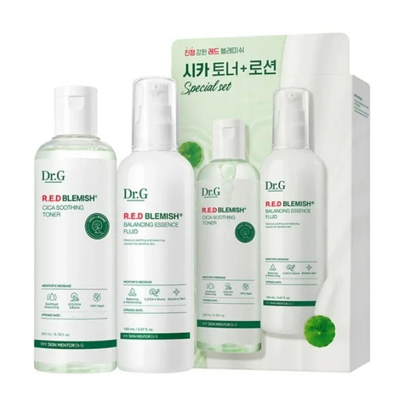 レッドブレミッシュ シカ トナー 200ml + ローション 150ml セット / 韓国 人気 保湿 冷感ケア 赤み 鎮静 化粧水 乳液 セット
