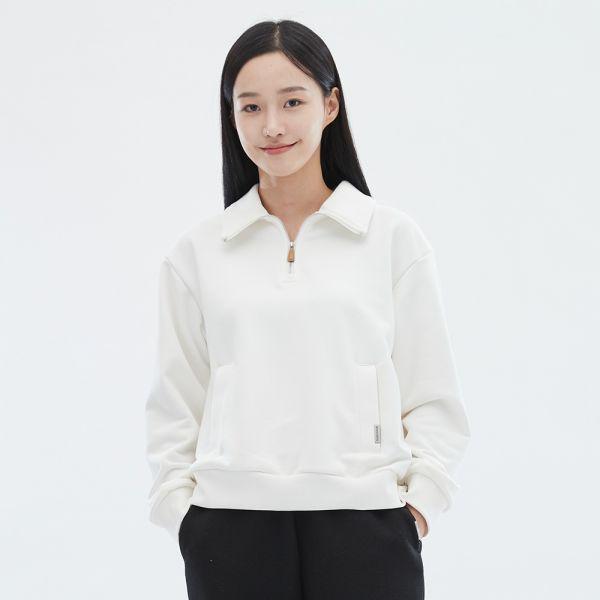 スケッチャーズ レディース ニット ハーフジップ CP プルオーバー_SL3WTCFS011 レディース ニット ハーフジップ CP プルオーバー