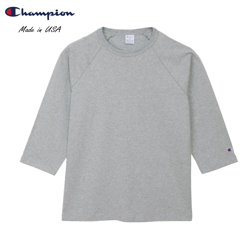 ティーテンイレブン ラグラン3/4スリーブTシャツ シルバーグレー C5-B401 040