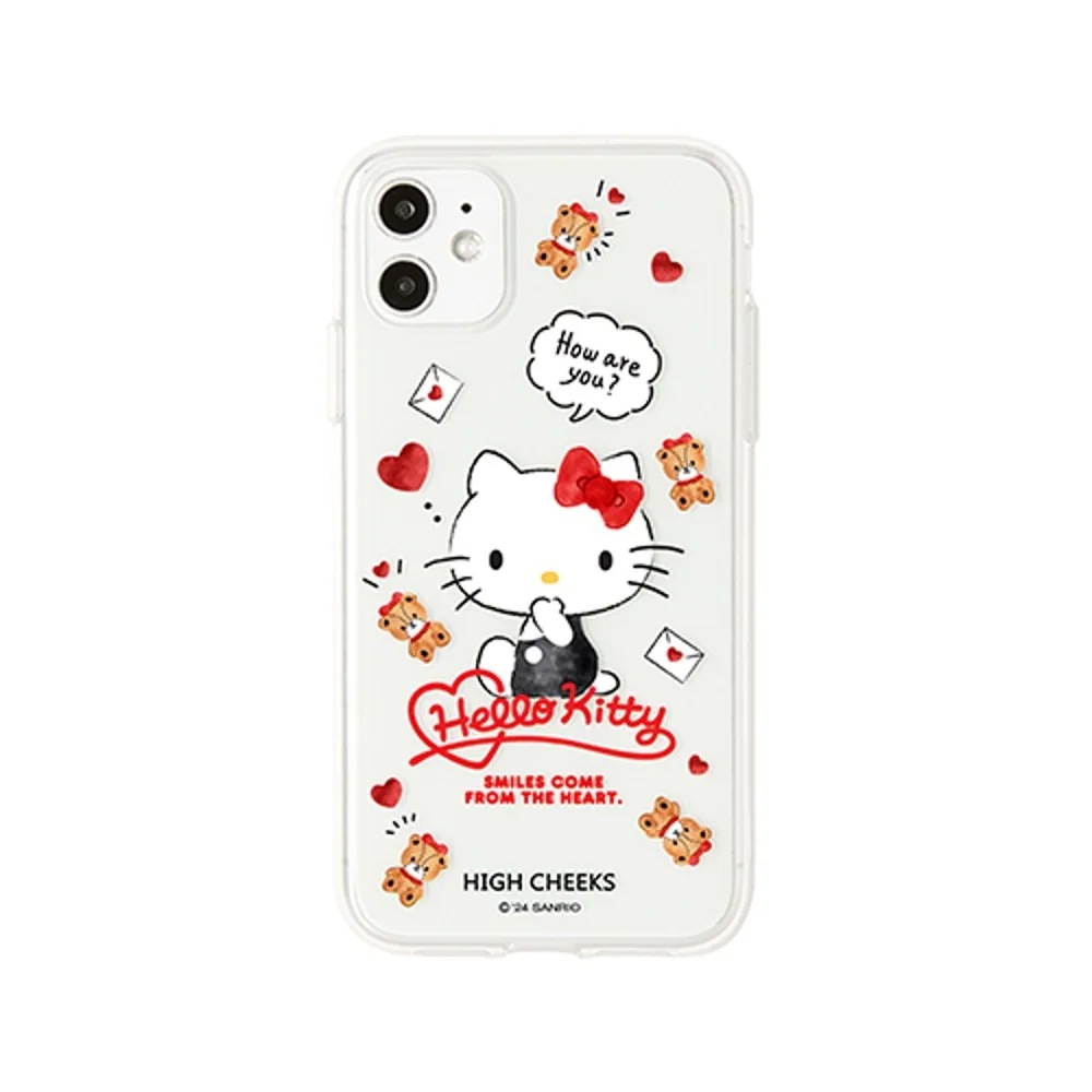 Heart Hello kitty Clear Caスマホケース iPhone ca GALAY ca