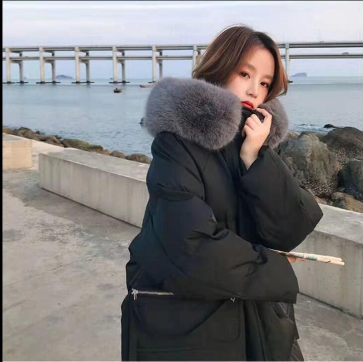 綿入れ女子中長期新型コート韓国版厚手ダウン綿入れ膝上綿