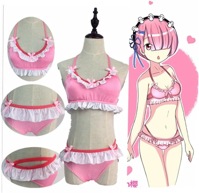 ゼロから始める異世界生活 ラム レム コスプレ衣装 コスプレ 水着 アニメ イベント パーティー 変装