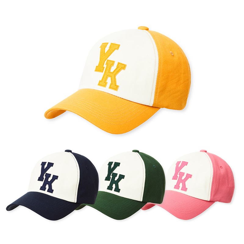 [NCT dream ロンジュン 着用] YK aplique two tone ball cap 韓国 アイドル 帽子 レディース メンズ 深め Seventeen The boyz