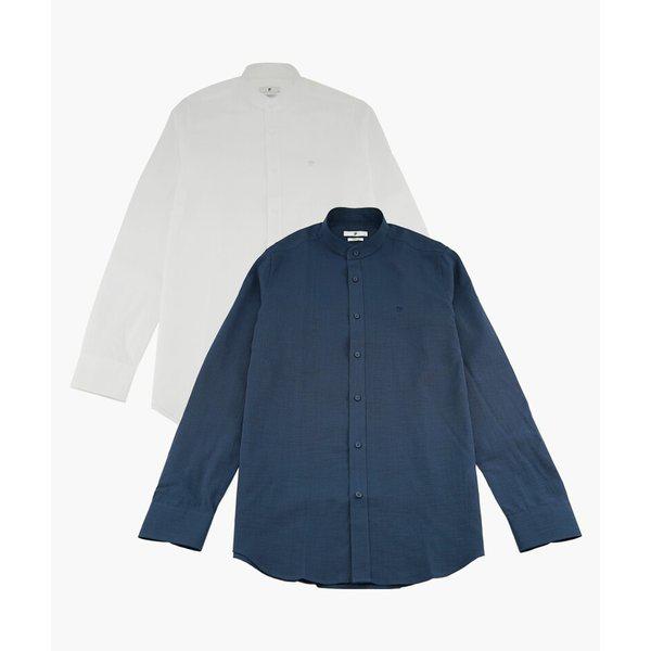 チュ・ヨンライク チャイナカラー スリムフィットシャツ PPWS1607