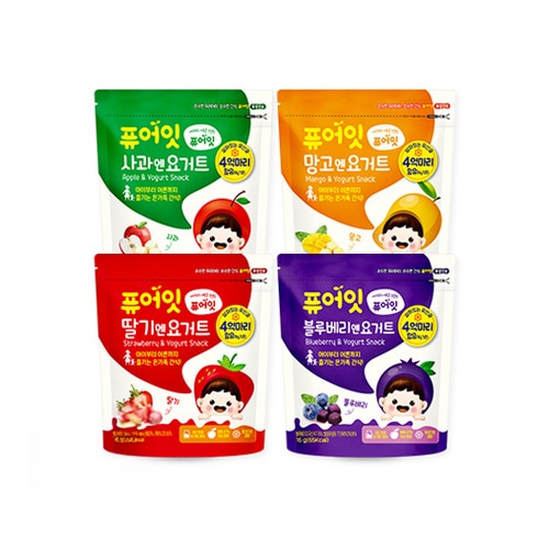 ピュアイット ネイブロ ヨーグルトキューブ 16g 4種（りんご・いちご・マンゴー・ブルーベリー）×2セット（合計8個）