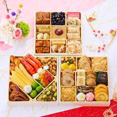 おせち 早割 予約 おせち料理 板前魂の花籠 和洋風...のサムネイル