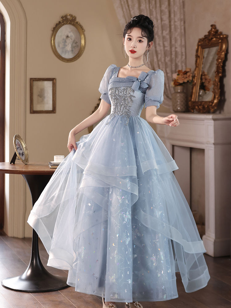 イブニングドレス女性用2024年ホスト卒業式成人式シニアセンス美術試験誕生日パーティー普段着としても着用可能