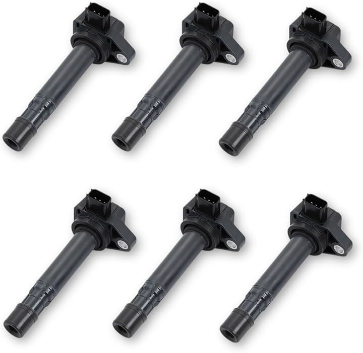 互換品 ホンダ 用 イグニッションコイル 3ピン ライフ JB5 バモス アクティ ゼスト ストリーム シビック ザッツ 等30520-RGA-004 汎用品 社外品(6本セット)