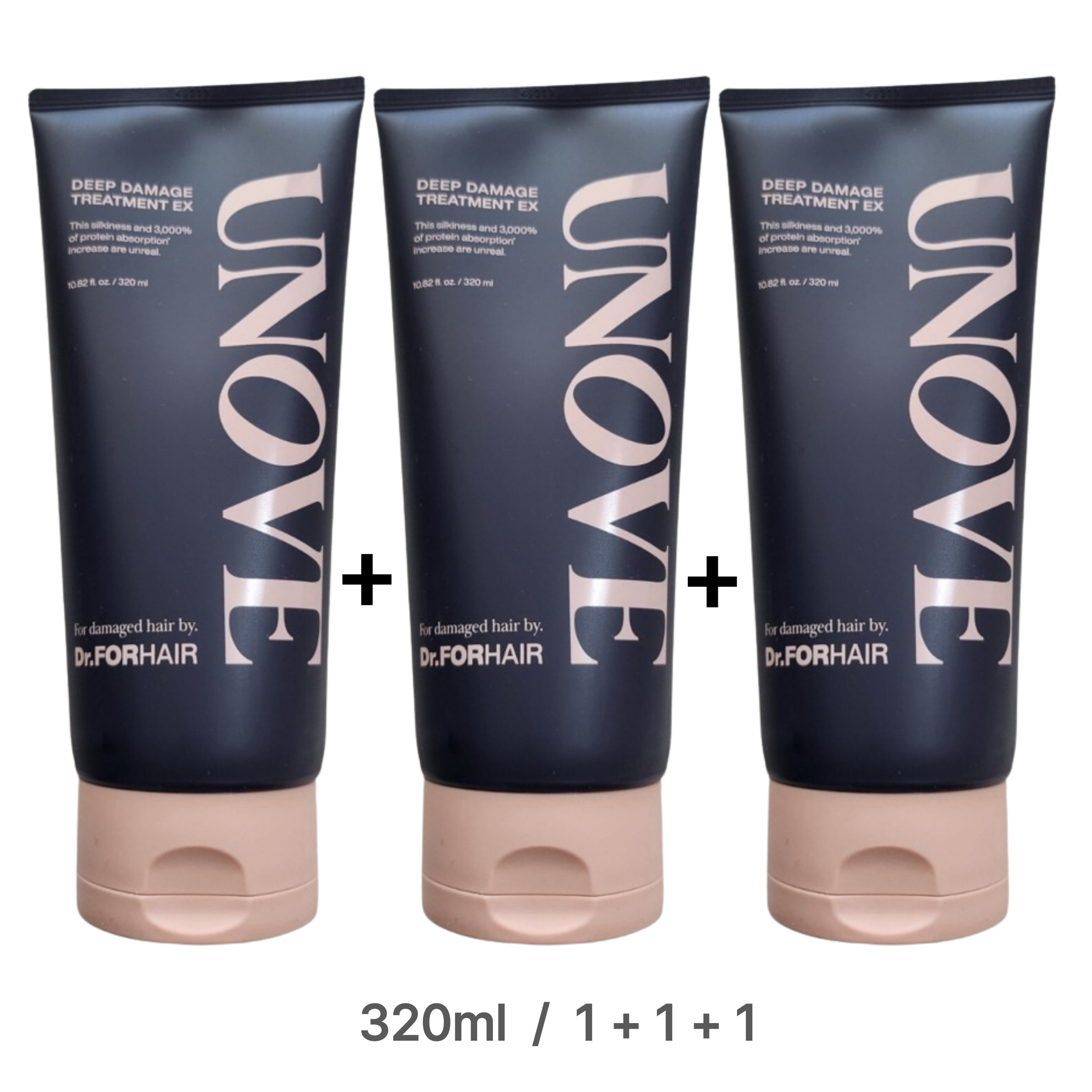 [大容量] ディープダメージトリートメントEX, 320ml, 1+1+1