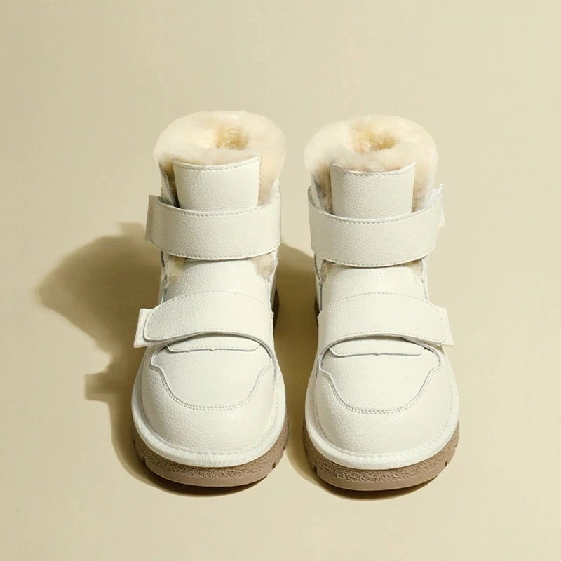 【急速出荷!】レトロ ウォーム おしゃれ 可愛い 裹起毛 ショットブーツ 厚底靴 美脚 チェルシーブーツ スーノーブーツ