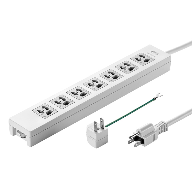 （まとめ買い）電源タップ 3P 7個口 5m TAP-F37-5ZAD [x3]