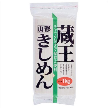 みうら食品 チャック付蔵王きしめん 1kgx10袋