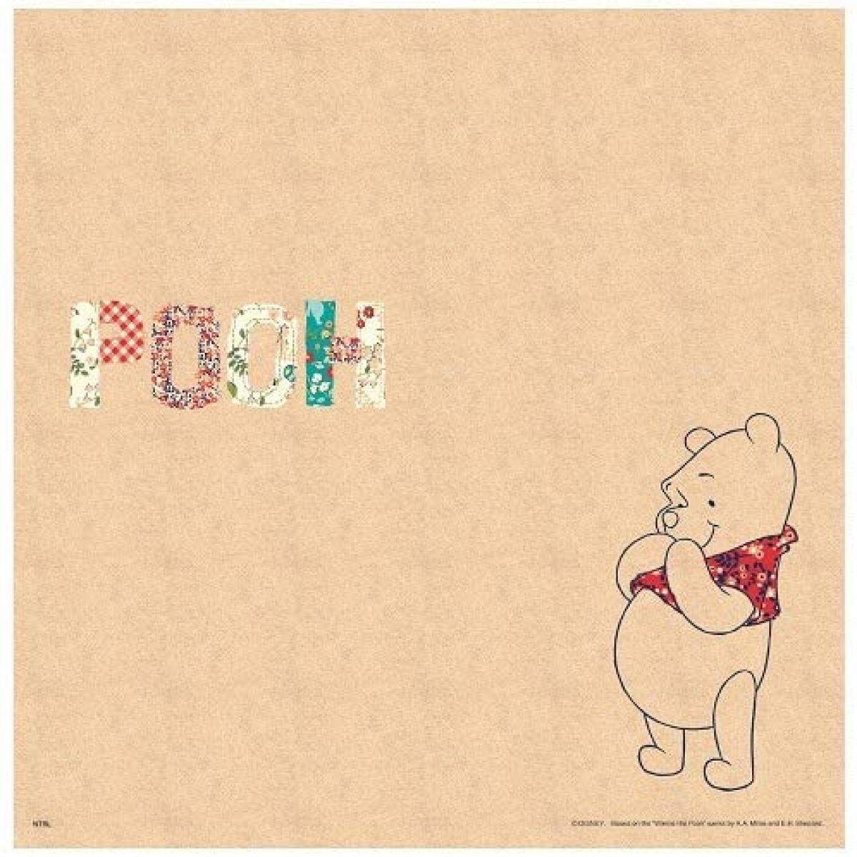 アサヒペン 障子紙 くまのプーさん パッチワークロゴ NTLWP-006S おしゃれ モダン リメイク 簡単 張り替え かわいい ディズニー ピグレット ティガー イーヨー