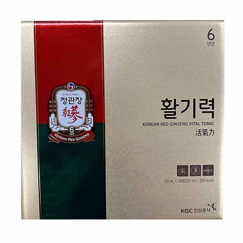 (KOR) 活気力 20ml x 16本 6年根紅参高麗人参
