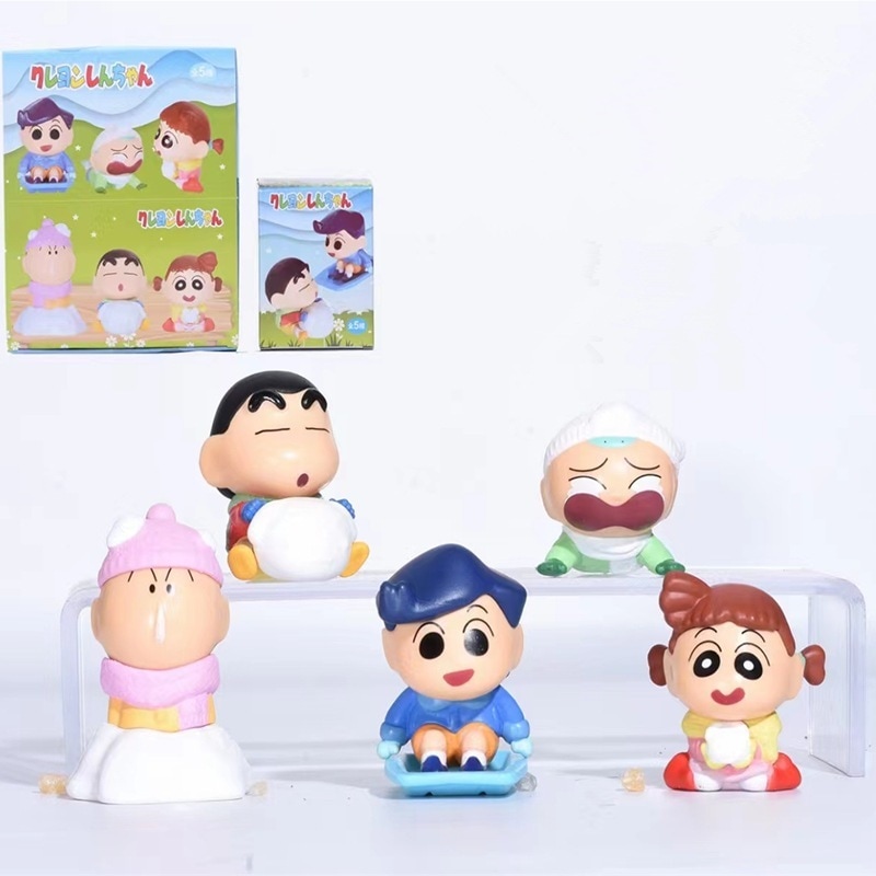 雪チームスキー雪だるま作りブラインドボックス人形クレーンゲームおもちゃモデルオーナメント