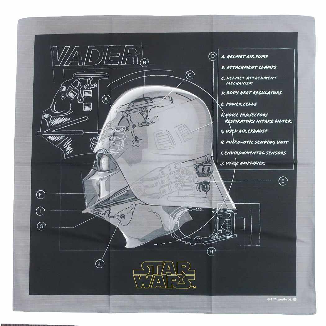 スターウォーズ 風呂敷 ふろしき ダークプロット ダースベイダー Star Wars 丸眞 コレクション雑貨 キャラクター グッズ メール便可シネマコレクション