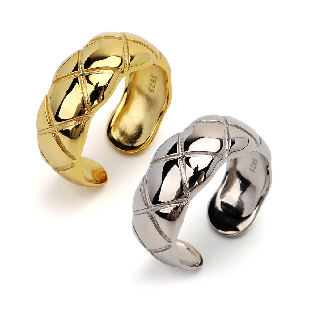 シルバー925 キルティングリング [cr586]