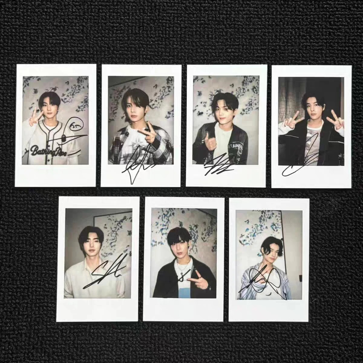 【最短当日発送】公式 ENHYPEN ROMANCE UNTOLD yzy AR 一直娱 ポラロイド 特典 公式グッズ 写真 全員7枚セット