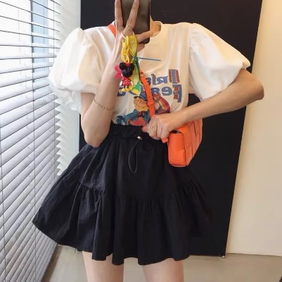 Tシャツ レディース スカート トップス セットアップ 半袖 オフショルダー フレア フェミニン 切り替えデザイン 薄手 かわいい きれいめ 上品 おしゃれ エスニック エキゾチック こなれ感 ラフ