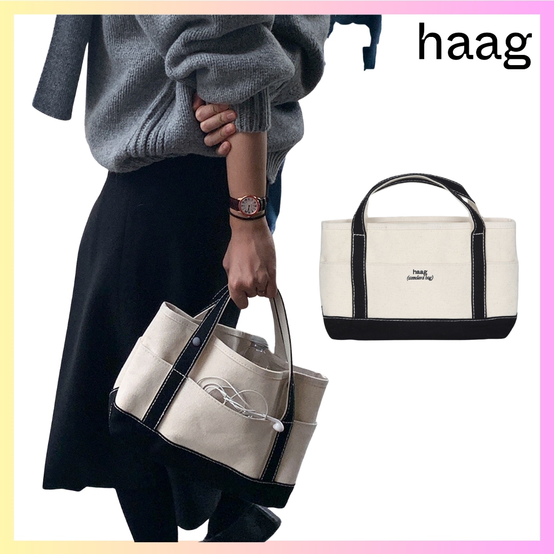 [haag7] a stand bag S SIZEE + FREE OMAKE レディース トートバッグ 通販 無地コーデシンプル軽量A4対応ブランドキャンバスおすすめ