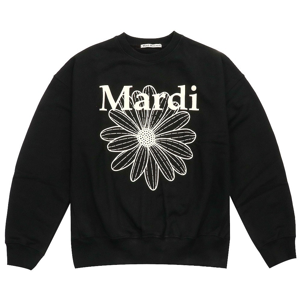 SWEATSHIRT FLOWERMARDI BLACK CREAM 長袖 レディース 韓国 ファッション アパレル 8,553円