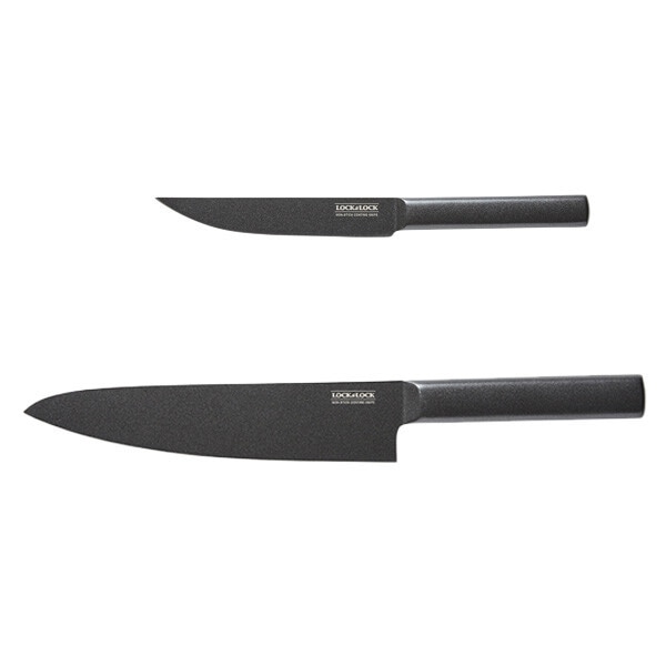 ノンスティック ナイフ 2種 (果物ナイフ+シェフ 包丁) 厨房 ナイフセット