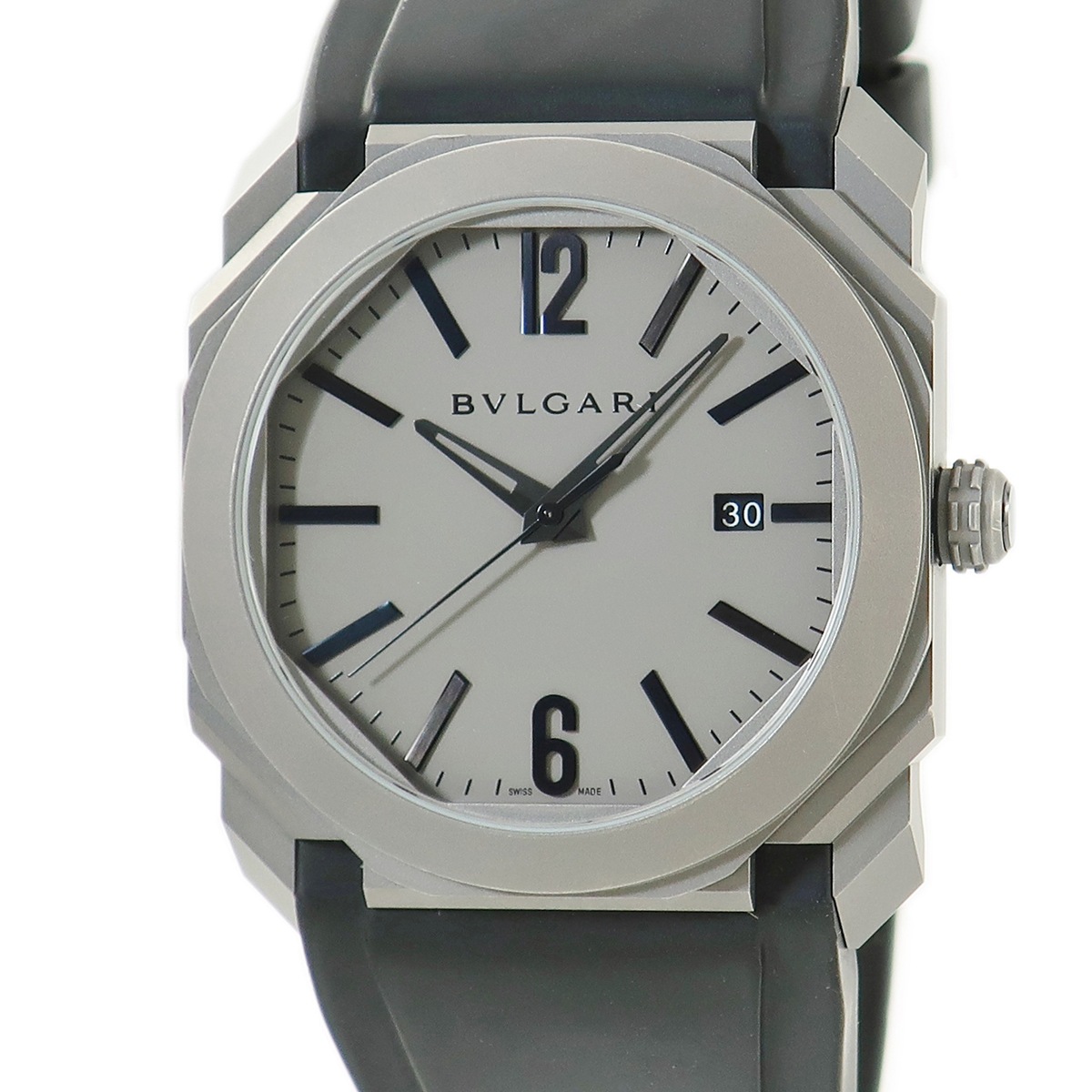 オクト オリジナーレ デイト BGO41T 自動巻き メンズ グレー 八角形 3年保証