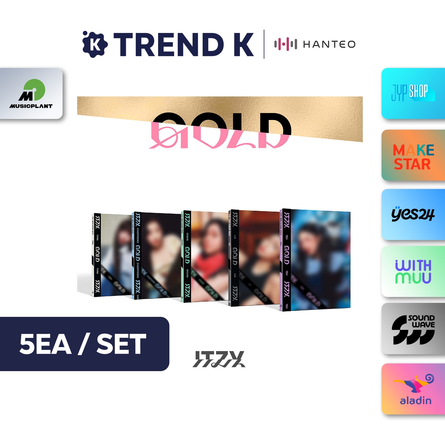 ITZY GOLD MusicKorea セット購入 特典 ITZY GOLD MusicKorea セット購入 特典 ITZY - GOLD [MUSIC