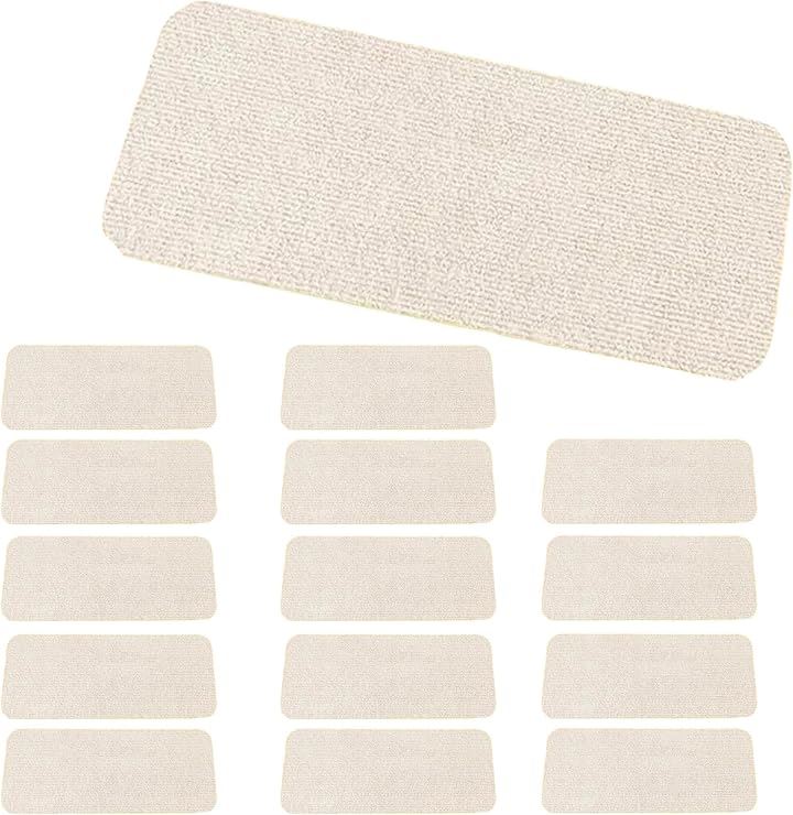 階段 滑り止めマット 15枚セット 階段用 カーペット ズレない 洗える 吸着マット 傷防止(ホワイト) 5,096円