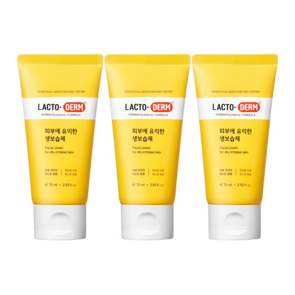 ラクトダム お肌に有益な生保湿剤 75ml 3本