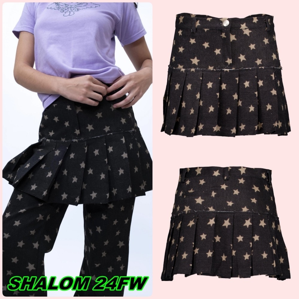 【SHALOM】24FW STAR WORLD SKIRT