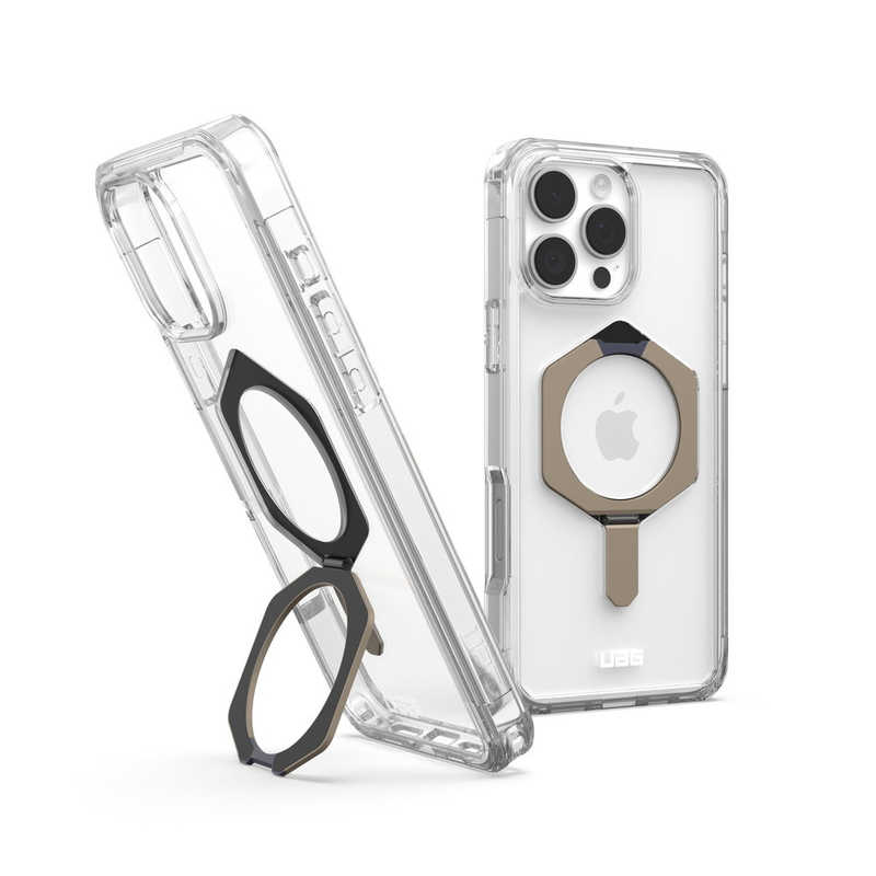UAG　iPhone 16 Pro Max 耐衝撃ケース MAGSAFE対応 PLYO XTE クリア/チタン　UAG-IPH24LA-YXM-C/T