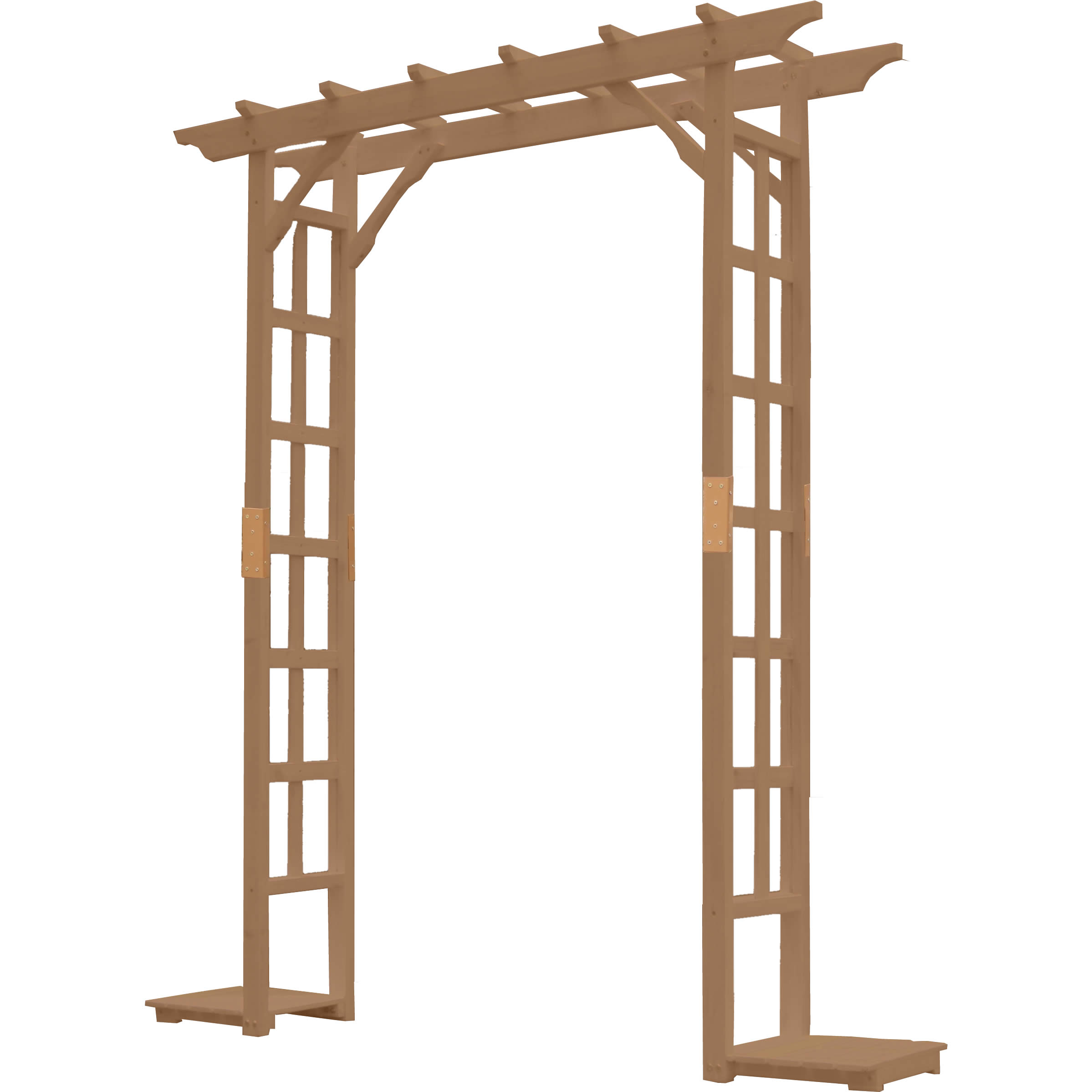 ガーデンアーチ 天然木 パーゴラアーチ BP-R200 玄関 アプローチ