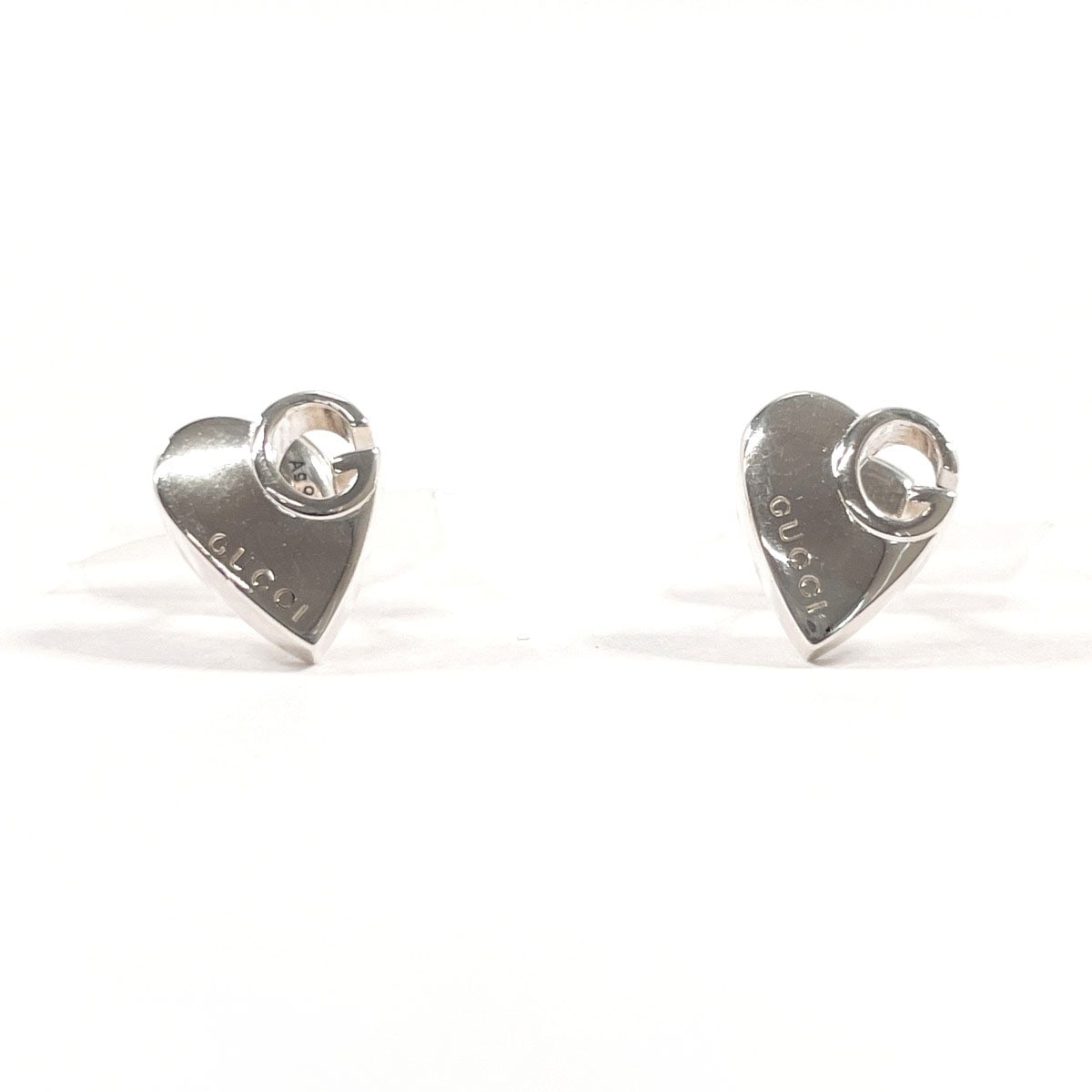 285484 J8400 8106 ハート Gロゴ ピアス シルバー シルバー925 レディース