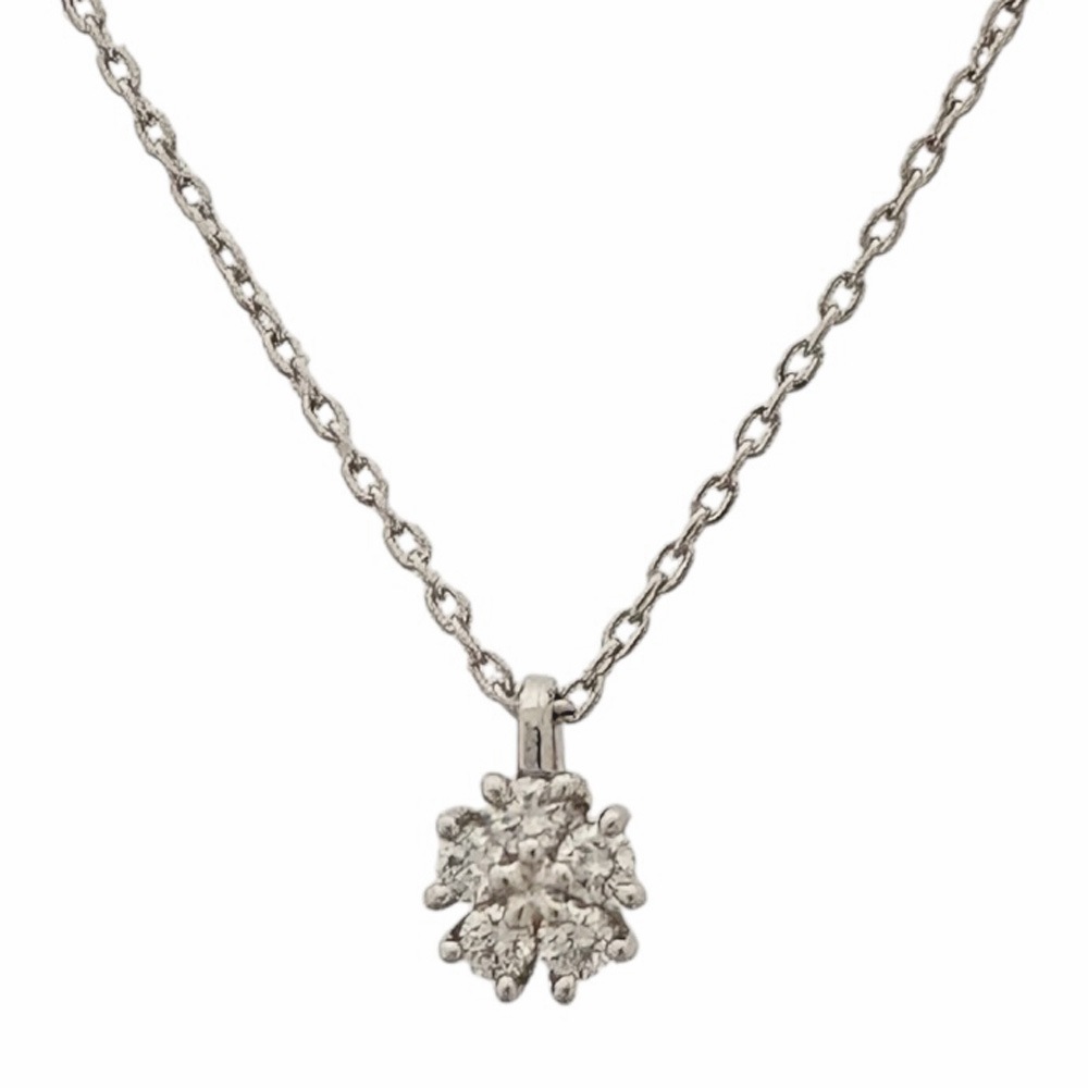 タサキ ネックレス 18金 K18ホワイトゴールド ダイヤモンド TASAKI 中古 美品