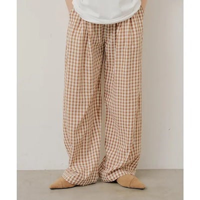 【Kastane】GINGHAM CHECK SLEEPING PANTS 7,700円