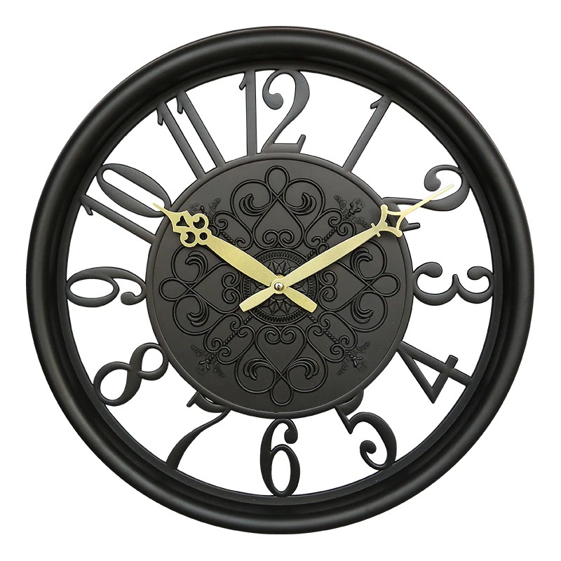 壁掛け時計 掛け時計 おしゃれ 静音 レトロ時計 北欧 大型 アンティーク風 レトロ ギフト インテリア 時計（qiMeiqiMEI110）