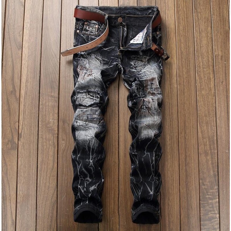 デニムパンツ ジーンズ メンズ デニムジーンズ スキニーパンツ メンズ ジーパン ロングパンツ カジュアル ダメージ 加工 大きいサイズ