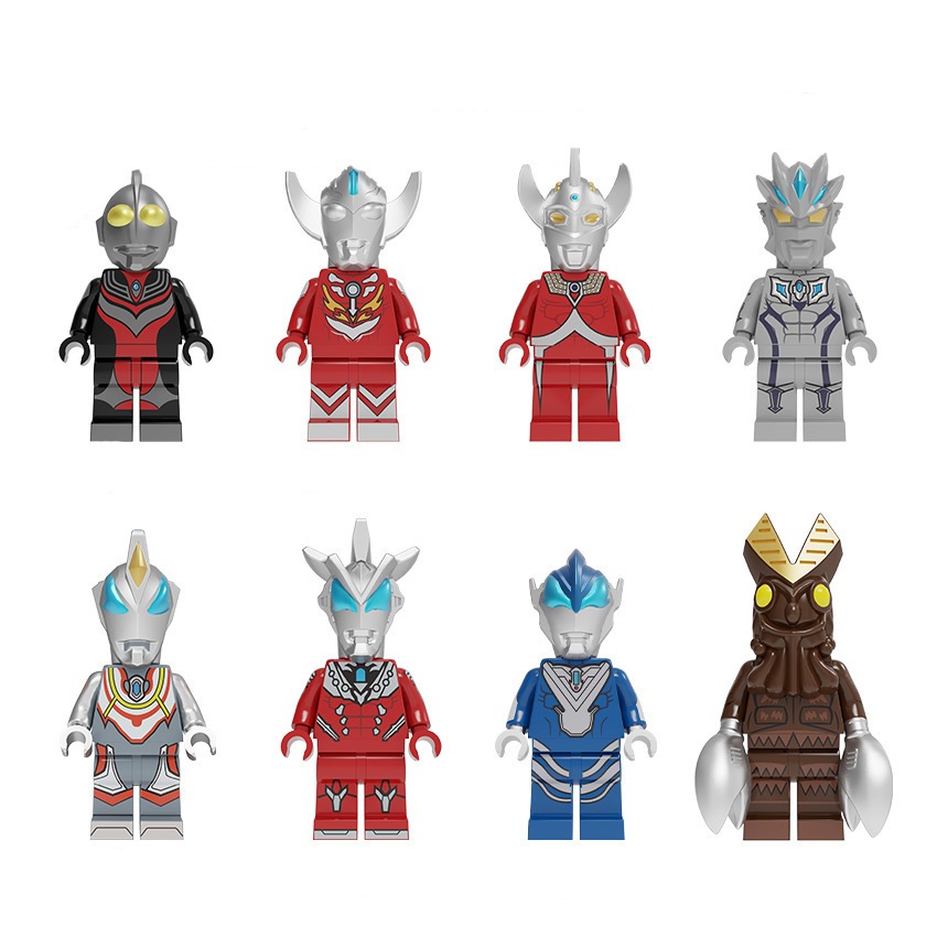 ウルトラマン　レゴ ウルトラマン ブロック おもちゃ ミニフィグ 8in1 レゴ交換品