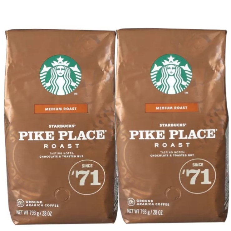 2袋セット パイクプレイスロースト 粉 793g2個 大容量 レギュラーコーヒー お買い得まとめ買い 珈琲 ミディアムロースト コロンビアブラジル豆使用 コストコ 直送品