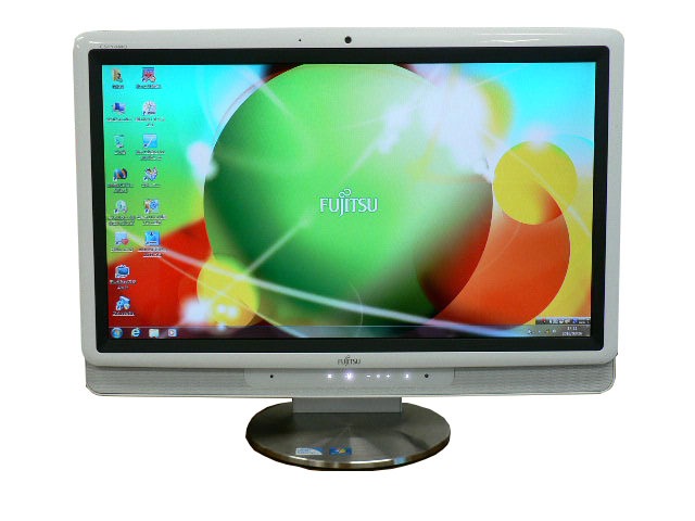 液晶一体型 Windows7 デスクトップパソコン 中古パソコン 富士通 Celeron DVD 地デジ 4GB/500GB 送料無料 中古