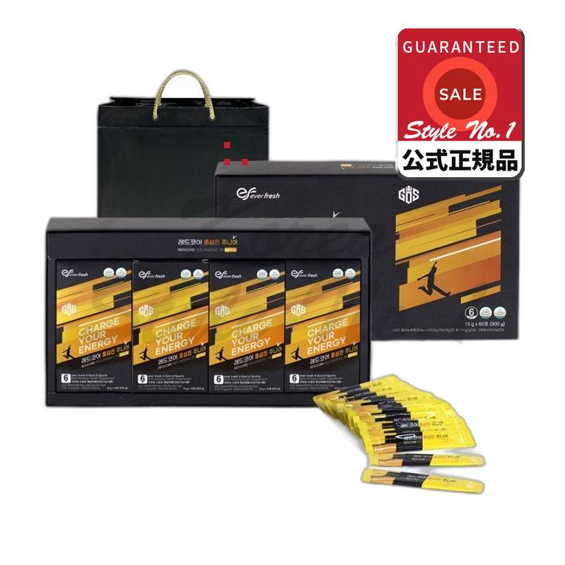 レッドコア紅参ジンジュニア高麗紅参60p+ショッピングバッグ900g