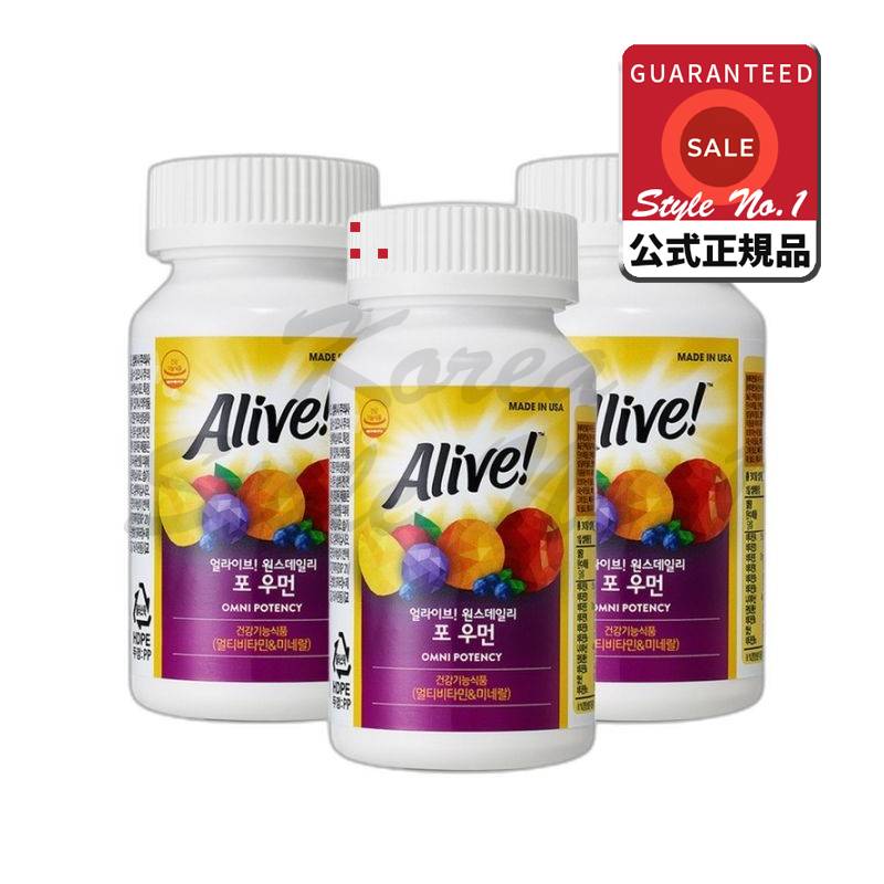 アライブワンスデイリーフォウマンマルチビタミン60錠3個